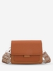 Pattered Straps Simple Style Crossbody Bag