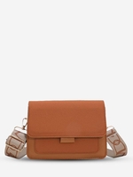 Pattered Straps Simple Style Crossbody Bag