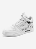 Patterned Mid Top Lace Up Skate Shoes