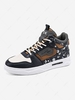 Patterned Mid Top Lace Up Skate Shoes