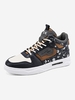 Patterned Mid Top Lace Up Skate Shoes