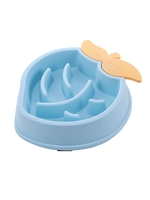 Peach Shape Slow Feeder Pet Bowl