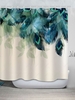 Peacock Feather Pattern Waterproof Shower Curtain