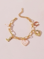 Pendant Chunky Link Chain Bracelet