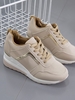 Perforated Detail Breathable Chunky Heel Sports Shoes