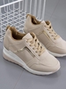 Perforated Detail Breathable Chunky Heel Sports Shoes