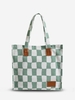 Plaid Pattern Casual Canvas Large-capacity Bag