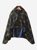 Plaid Pattern Multifunction Thermal Warm Flannel Shawl Blanket