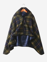 Plaid Pattern Multifunction Thermal Warm Flannel Shawl Blanket