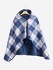 Plaid Pattern Multifunction Thermal Warm Flannel Shawl Blanket