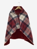 Plaid Pattern Multifunction Thermal Warm Flannel Shawl Blanket
