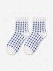 Plaid Pattern Quarter Socks