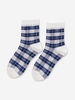 Plaid Pattern Quarter Socks