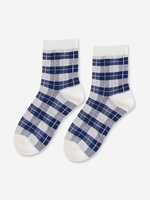 Plaid Pattern Quarter Socks