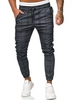 Plaid Print Drawstring Jogger Pants 2xl Dark gray