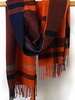 Plaid Tartan Pattern Fringes Scarf