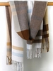 Plaid Tartan Pattern Fringes Scarf