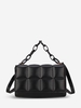 Plaid Textured Solid Color Crossbody Bag