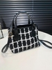 Plaid Tweed Crossbody Bag