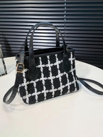 Plaid Tweed Crossbody Bag