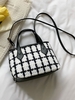 Plaid Tweed Crossbody Bag
