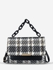Plaid Woolen Crossbody Bag