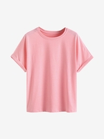 Plain Basic T-shirt S Light pink