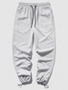 Plain Casual Jogger Sweatpants 3xl Light gray