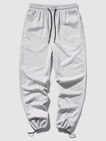 Plain Casual Jogger Sweatpants 3xl Light gray