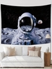 Planet and Astronaut Print Tapestry