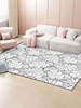 Plant Leaves Pattern Area Floor Rug