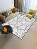 Plant Leaves Pattern Area Floor Rug