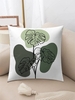 Plant Leaves Print Plush Pillowcase