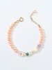 Plated 18K Gold Shell Intersperse Pearl Bracelet