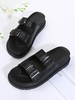 Platform Buckle Slide Sandals