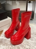 Platform Slip On Mid-calf Boots