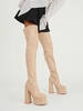 Platform Square Toe Over-the-knee Boots