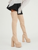 Platform Square Toe Over-the-knee Boots