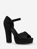 Platforms Criss Cross Ankle Strap Sandals