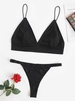 Plus Size Basic Bra Set