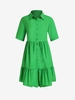 Plus Size Flounce Hem Shirt Dress