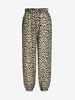 Plus Size Leopard High Waisted Jogger Pants