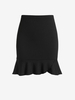 Plus Size Ribbed Mini Mermaid Skirt