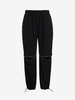 Plus Size Zippered Knee Toggle Detail Wide Leg Pants