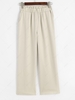 Pull On Wide Leg Tailored Pants S Light coffee