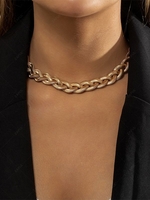 Punk Braided Metallic Necklace