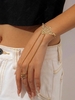 Punk Style Crown Ring Finger Bracelet