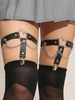 Punk Style Metal Heart Shape Garter Belt