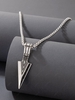 Punk Triangle Pendant Metal Necklace