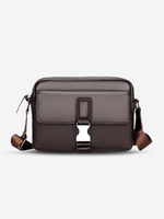 Push Buckle Zipper PU Messenger Bag